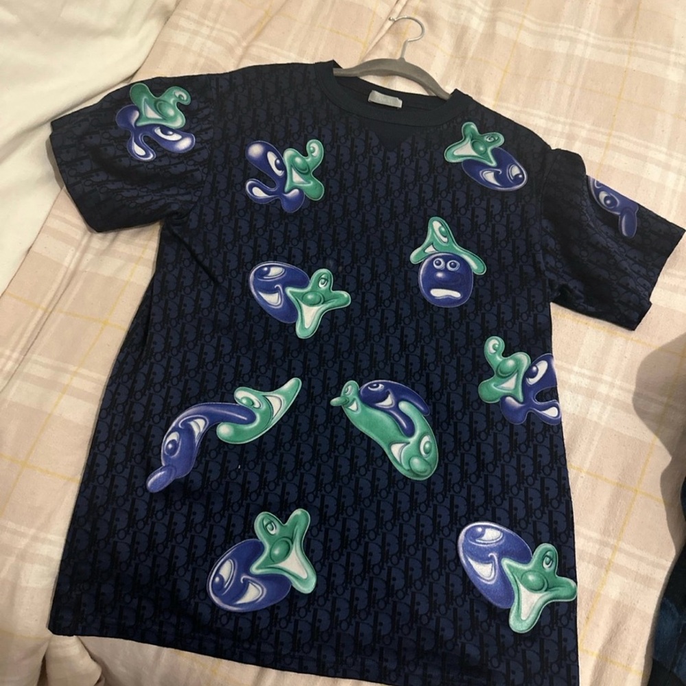 Dior Navy Blue Short Sleeve Tee